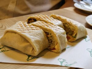 Puffin Cafe Vegetarian Macau Wrap