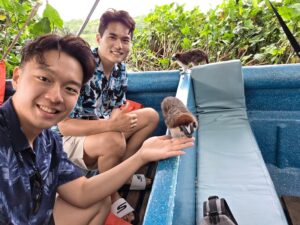 Keith Yuen and Brother Ken Lim at Panama Embera Tribe, Panama Canal, SG Travel Influencers